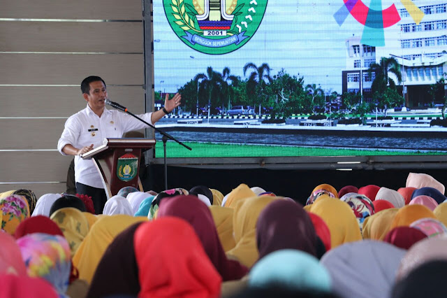 PJ Walikota Prabumulih Silaturahmi Dan Sosialisasi  Asian Games Kepada 3000 PHL