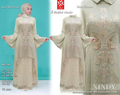 gamis orang tua pengantin bahan matte silk