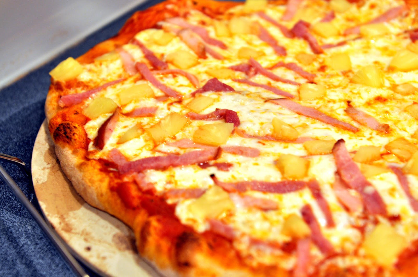 Time Spent Here: Hawaiian Style Pizza with Whole Wheat Crust- Recipe