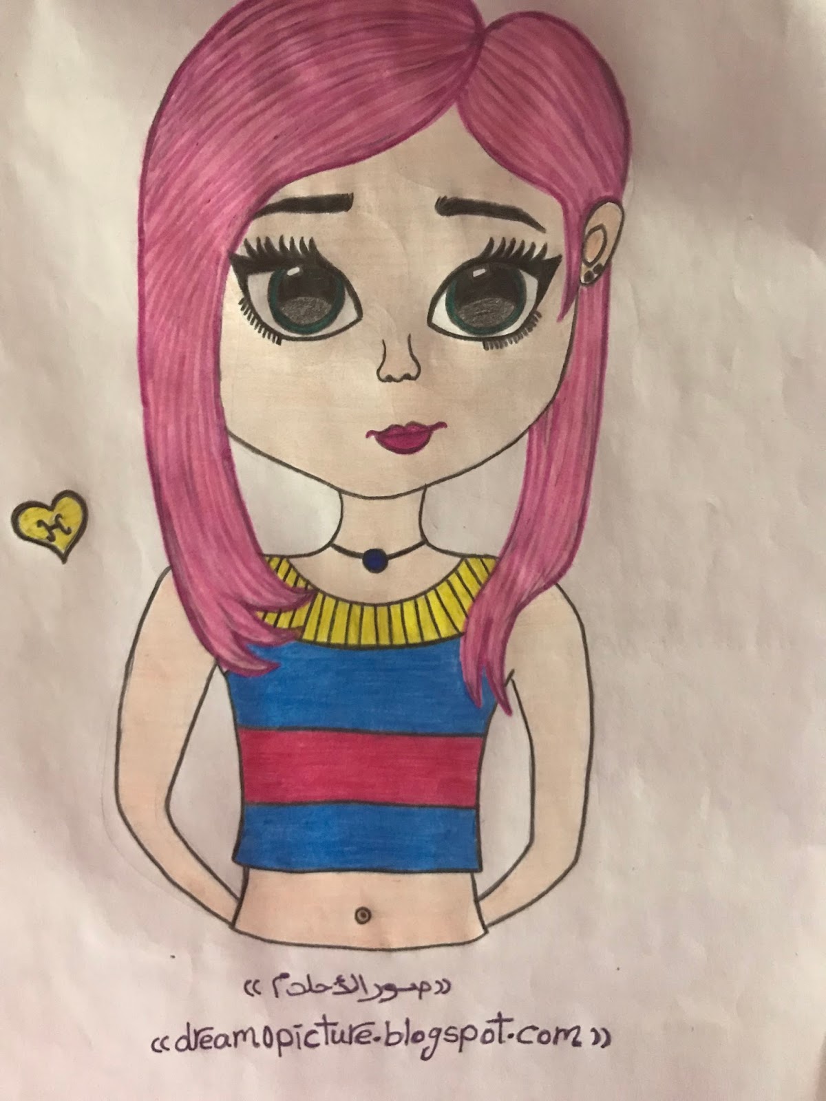 صور رسم أجمل بنات كيوت 2018 عالم الكتب