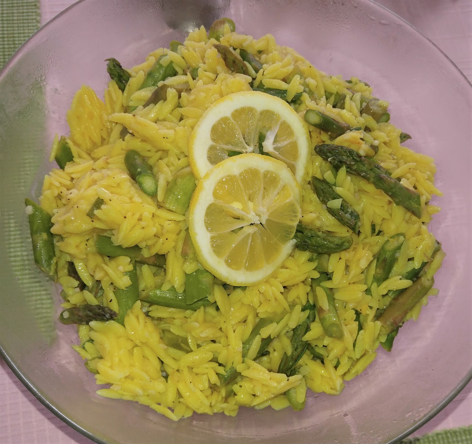 Rebecca's Amazing Creations Lemon Asparagus Orzo