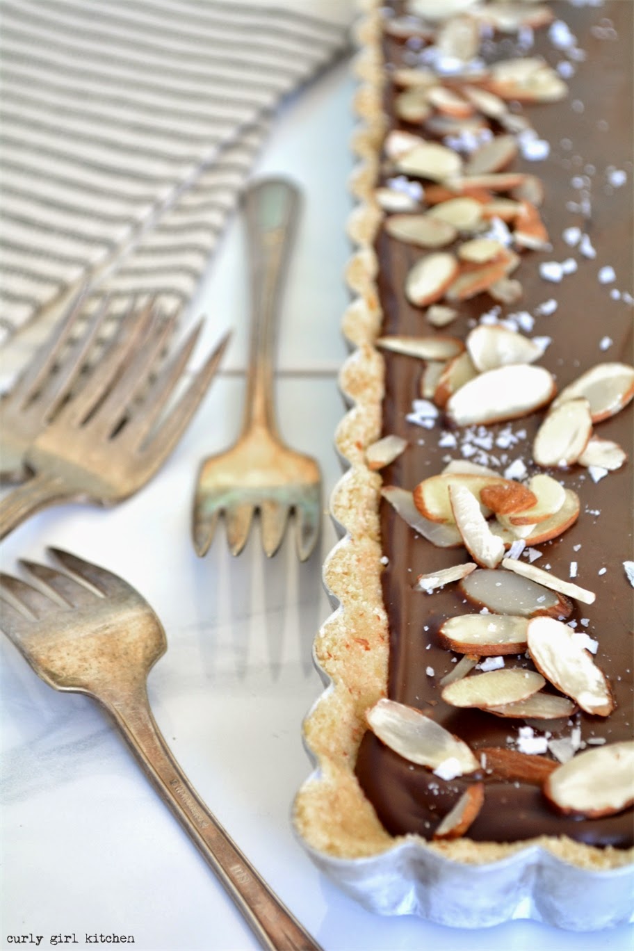 Curly Girl Kitchen Chocolate Almond Tart