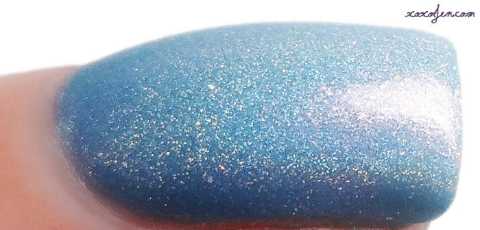 xoxoJen's swatch of Literary Lacquer Swallowed Up In Blue
