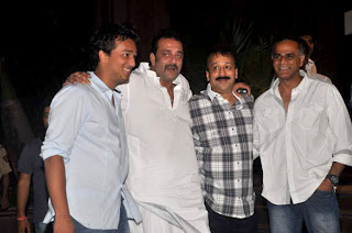 Salman Khan and Sanjay Dutt at Baba Siddique's Iftar party stills