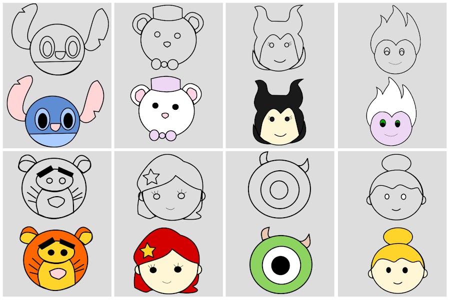 Tsum tsum de fieltro para decorar en navidad