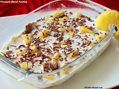 Pineapple Biscuit Pudding