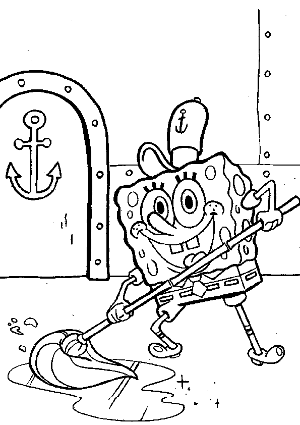 spongebob coloring pages to print - photo #41