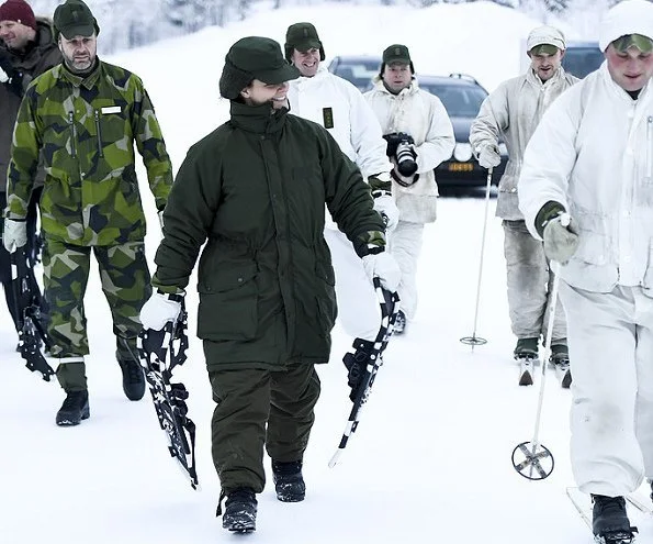 Crown Princess Victoria visited The Norrbotten Regiment in Arvidsjaur.