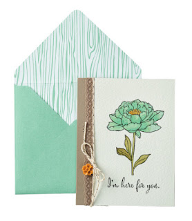 Stampin' Up! You've Got This Sneak Peek Card + Mint Macaron, Envelope Paper, Tip Top Taupe Lace, & Blossom Accent