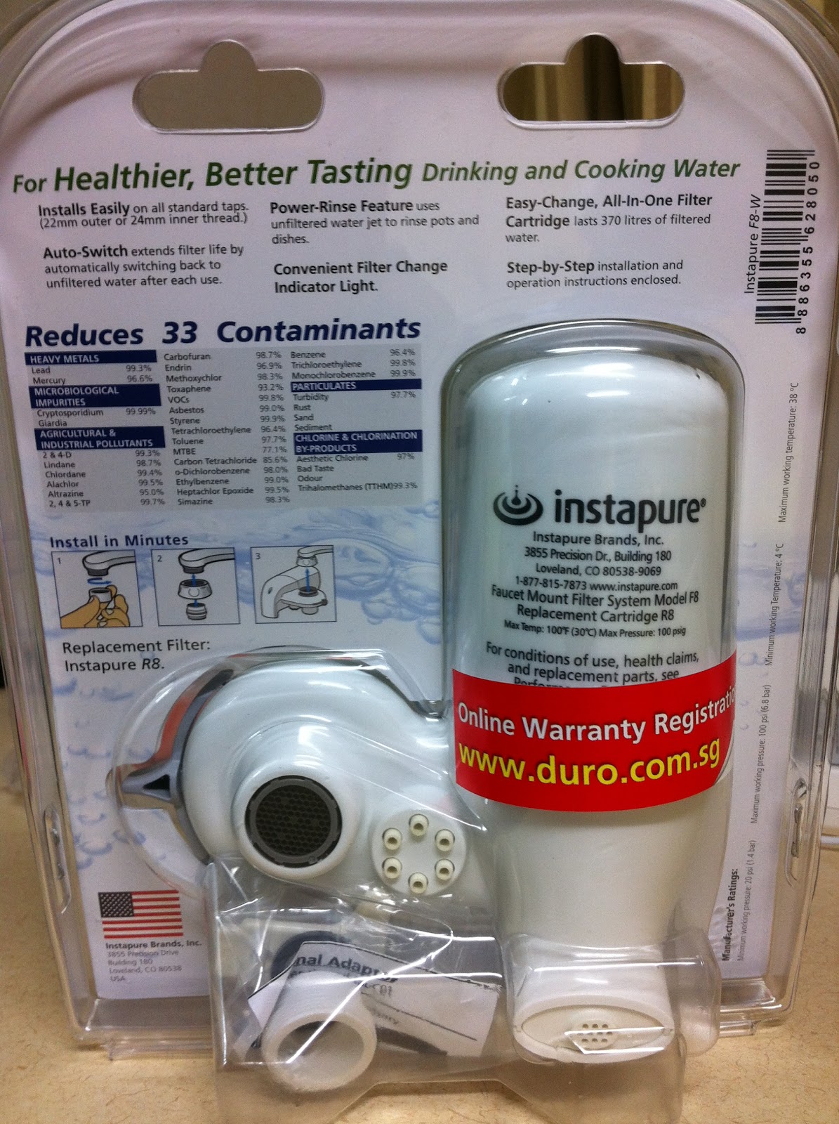 MacBook aNd I Instapure F8 Tap Water Filter