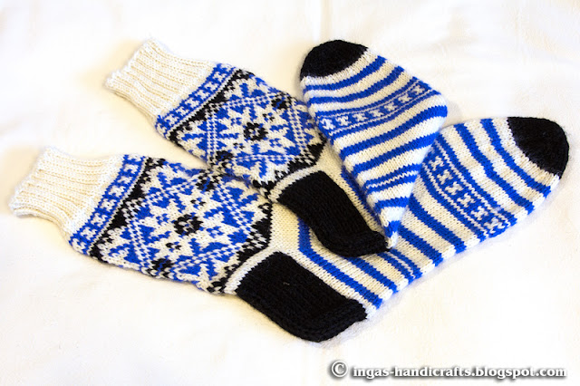 Rahvusliku mustriga sokid / National Pattern Socks