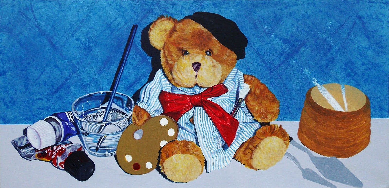 ORIGINAL ART by Paula Oakley "PaintTed", Still life painting of a