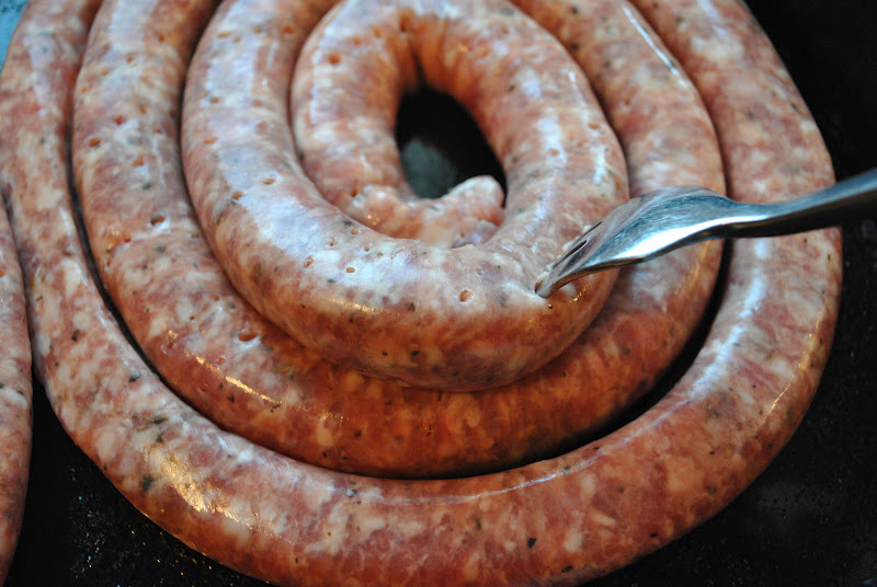 OvenBaked Thin Sweet Sausages, Red Peppers, and Potato Casserole 2