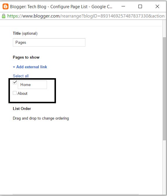 How to Add Menu Tabs in Blogger