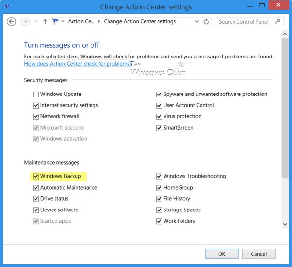 How to disable Windows Backup notification in Windows 7 and 8 IT Land