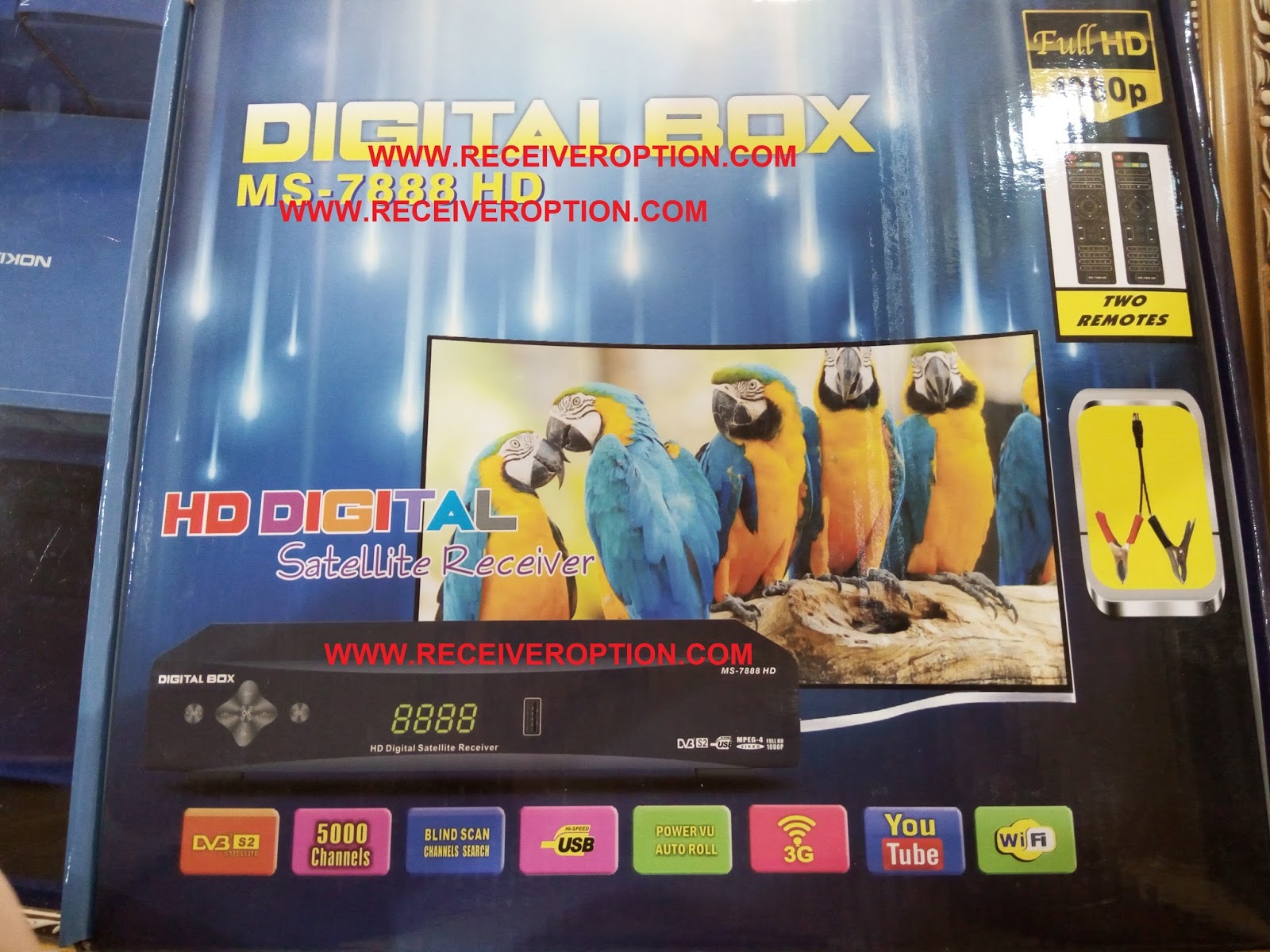 DIGITAL BOX MS-7888 HD RECEIVER CCCAM OPTION - How To Enter Biss key ...