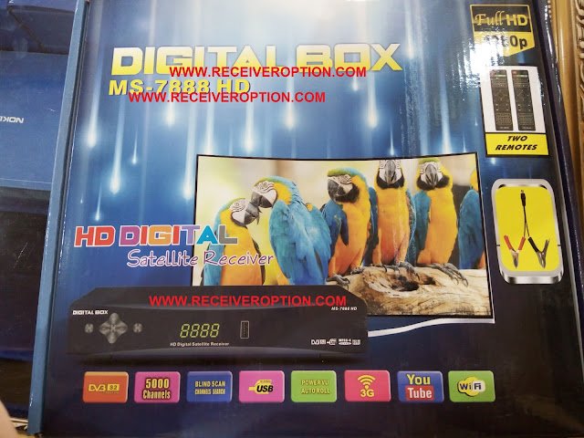 DIGITAL BOX MS-7888 HD RECEIVER POWERVU KEY OPTION