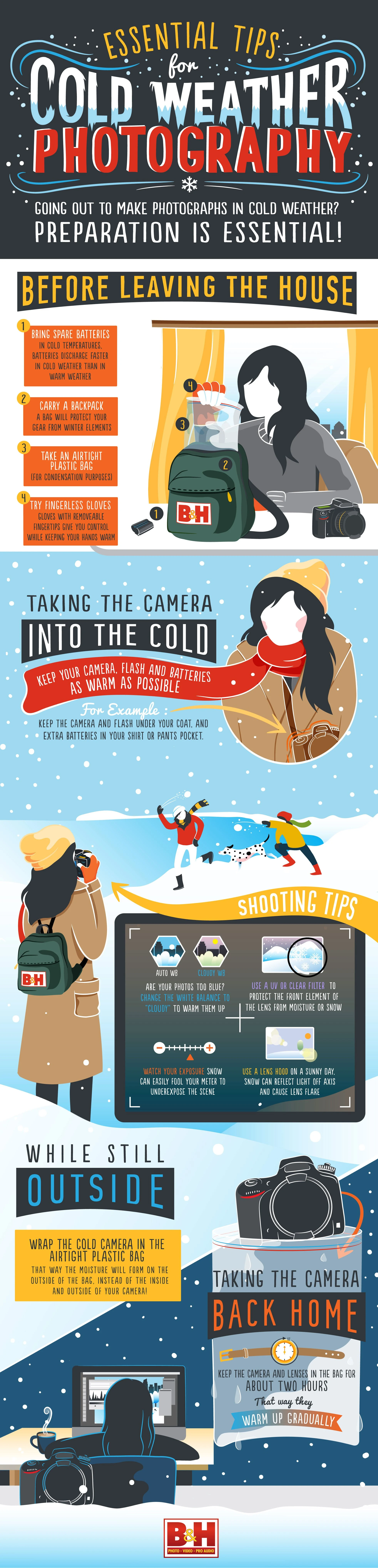 Essential Tips for Cold-Weather Photography - #infographic