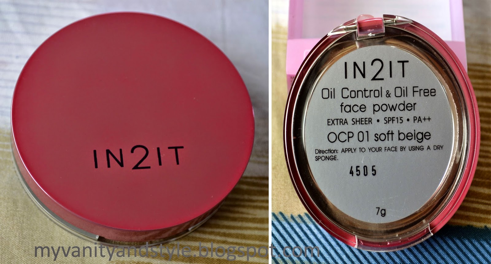 myVanityandStyle IN2IT Oil Control & Oil Free Face Powder