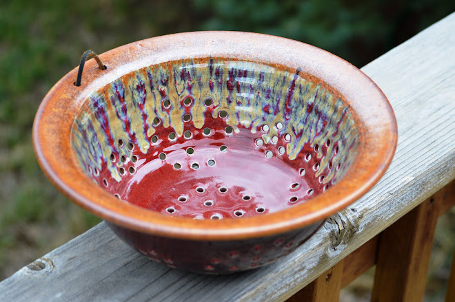 Copper red Colander