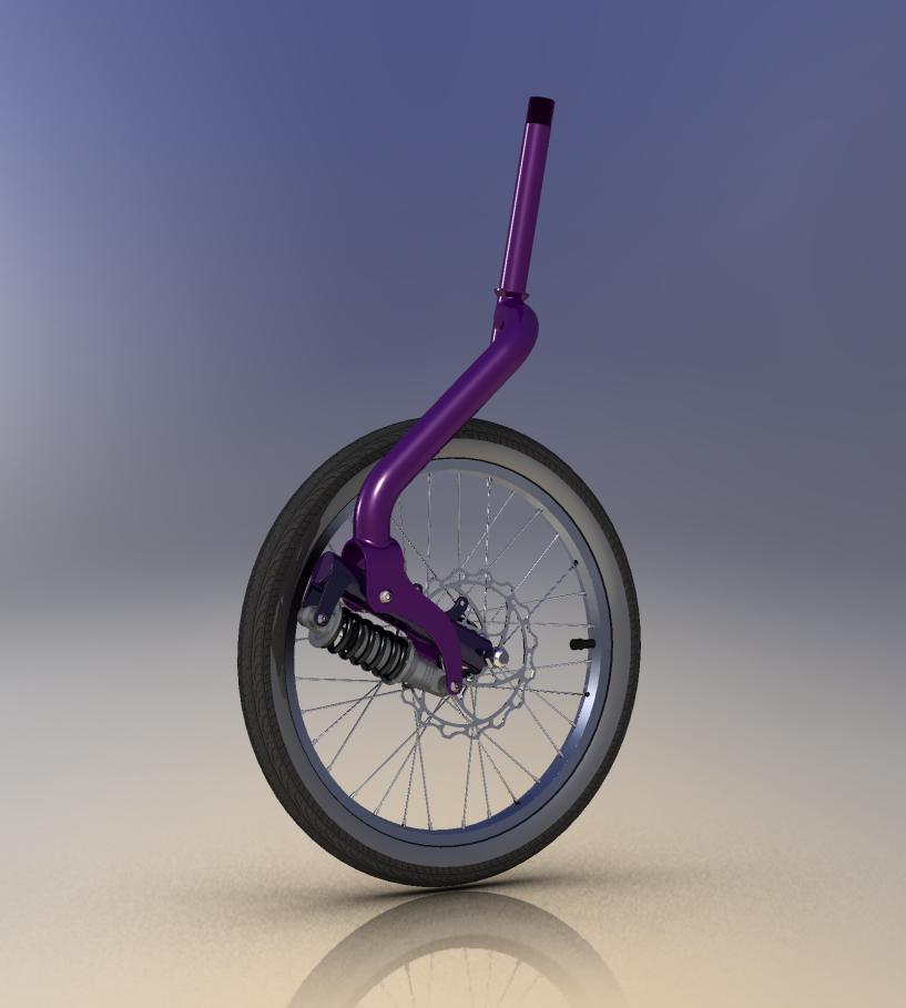 5029. Bicycle suspension mono fork Download free 3D cad models