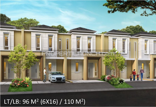 Tipe 6x16 Rumah Cluster Leora Alam Sutera