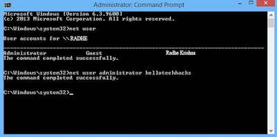 how to bypass windows 7 password with command