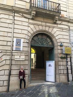 At the Archivio di Stato, Corso Garibaldi, Benevento.