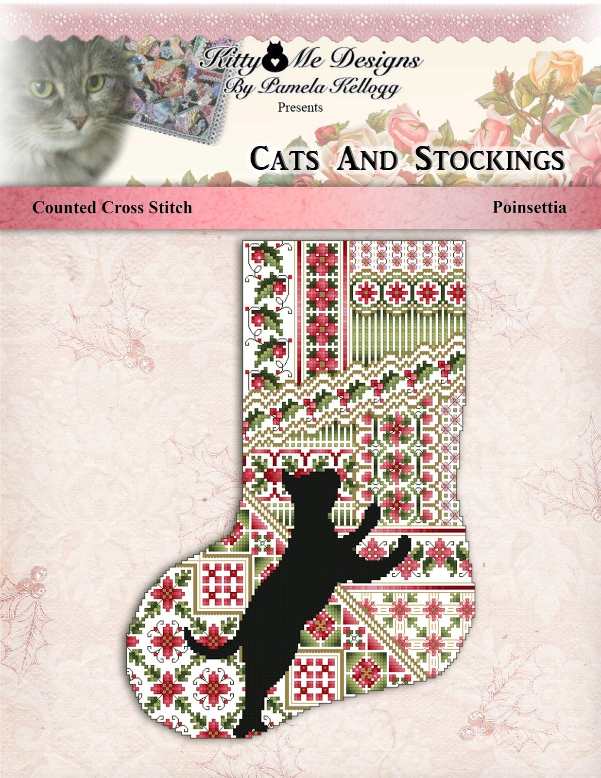 Kitty And Me Designs Cats And Stockings Cross Stitch Pattern Series