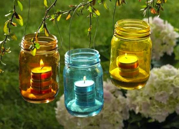 Beautiful colorful garden decoration