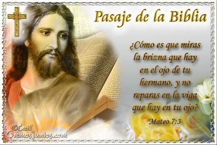 Vidas Santas: Santo Evangelio según san Mateo 7:3