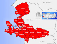 Balçova ilçesinin nerede olduğunu gösteren harita