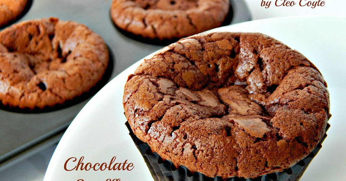 Cleo Coyle Chocolate Souffle Cupcakes from SHOT IN THE