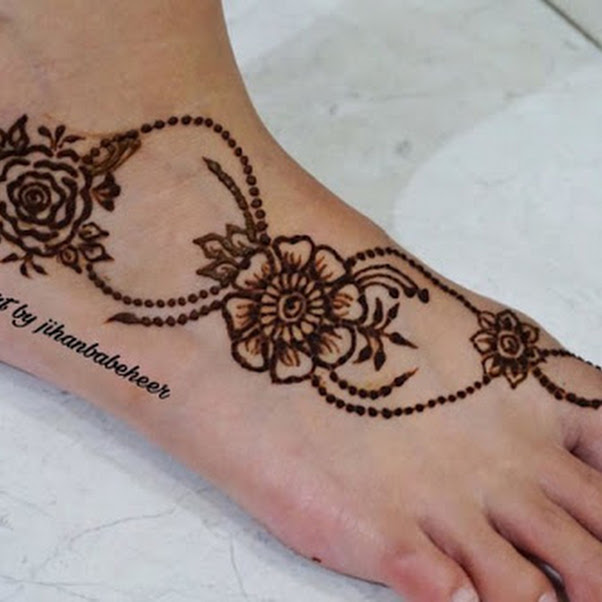 Contoh Henna Simple Kaki Materi Pelajaran 10
