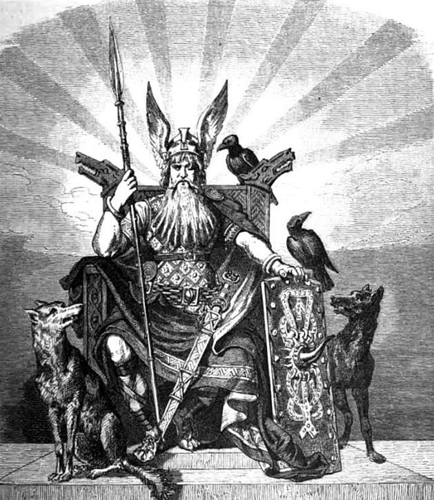 Image of Odin the Allfather Viking supreme god 