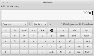 Calculator Bawaan Linux Default Calculator Bawaan Linux Default