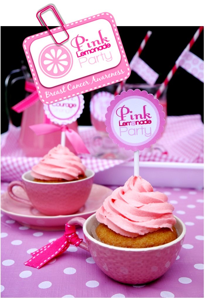 Free Printables | Pink Breast Cancer Awareness Kit - BirdsParty.com