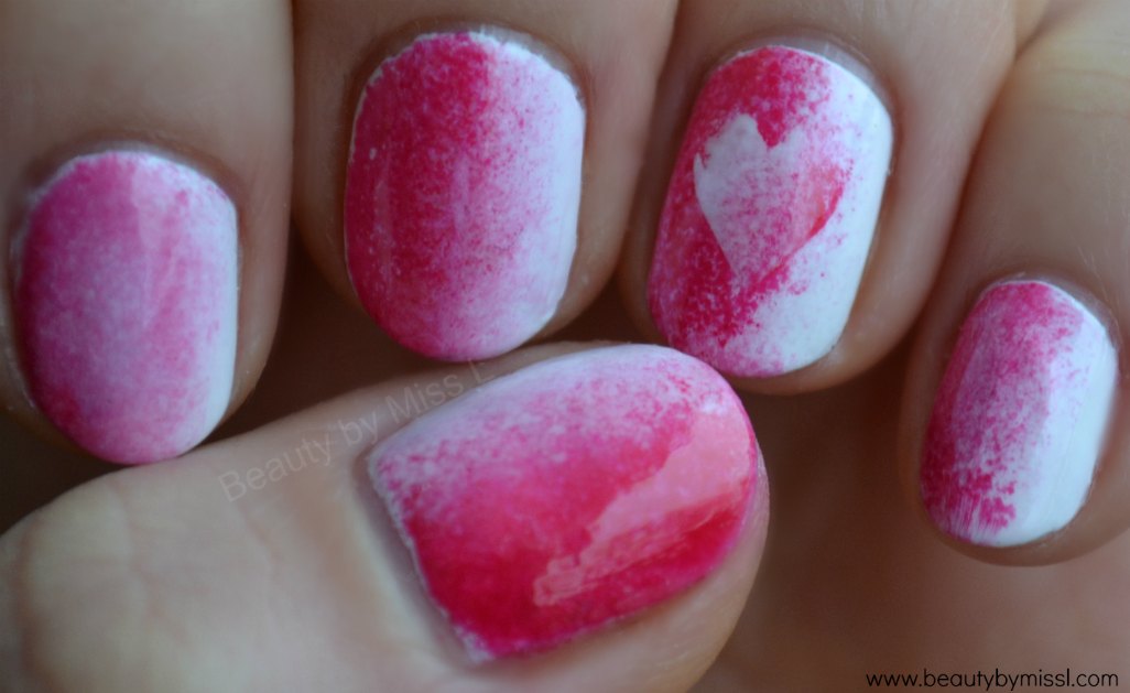 Valentine´s Day manicure for short nails