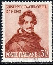 1963- Francobollo emesso dallo Stato ital.  per il 100° anniversario della scomparsa