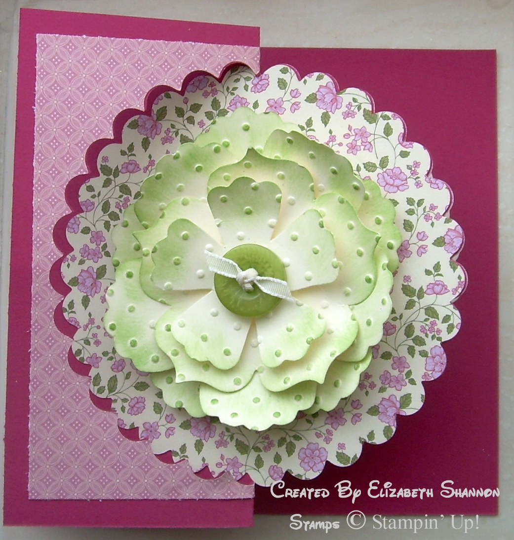 elizabeth's craft room Scallop Circle Card
