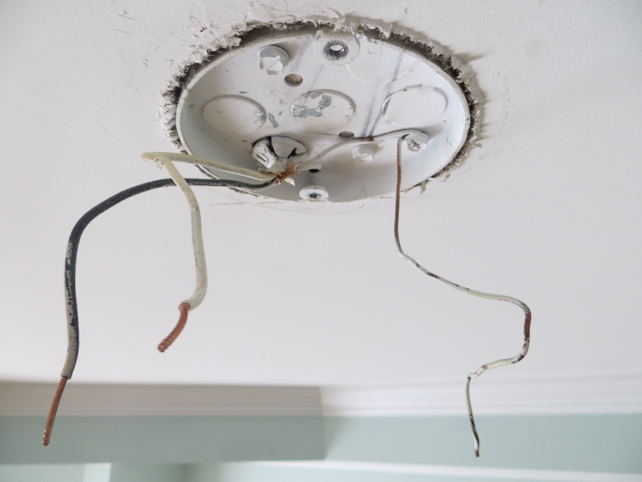The Project Lady: How to Re-Wire a Chandelier and Switch out Light Fixtures