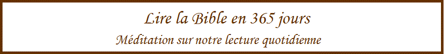 Lire la Bible en 365 jours