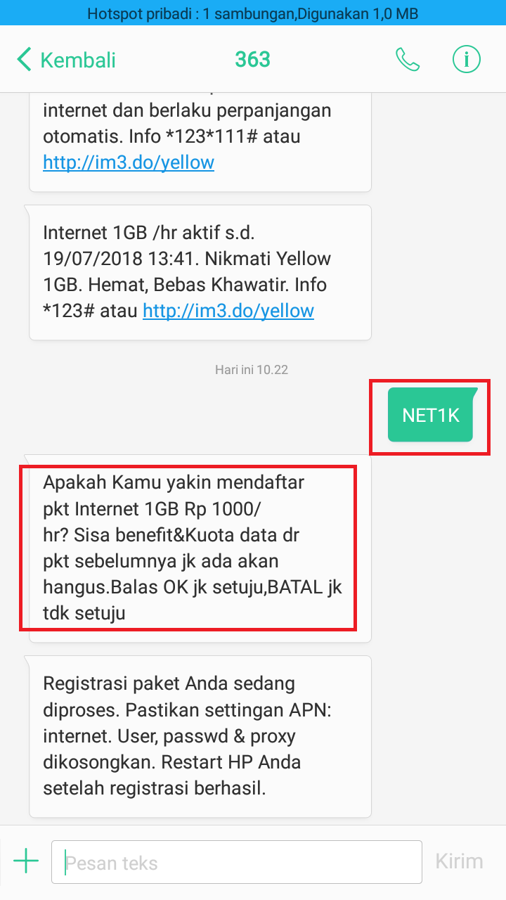 Cara Daftar Paket Yellow 1gb Rp 1000 Indosat Terbaru Blogger Koplo