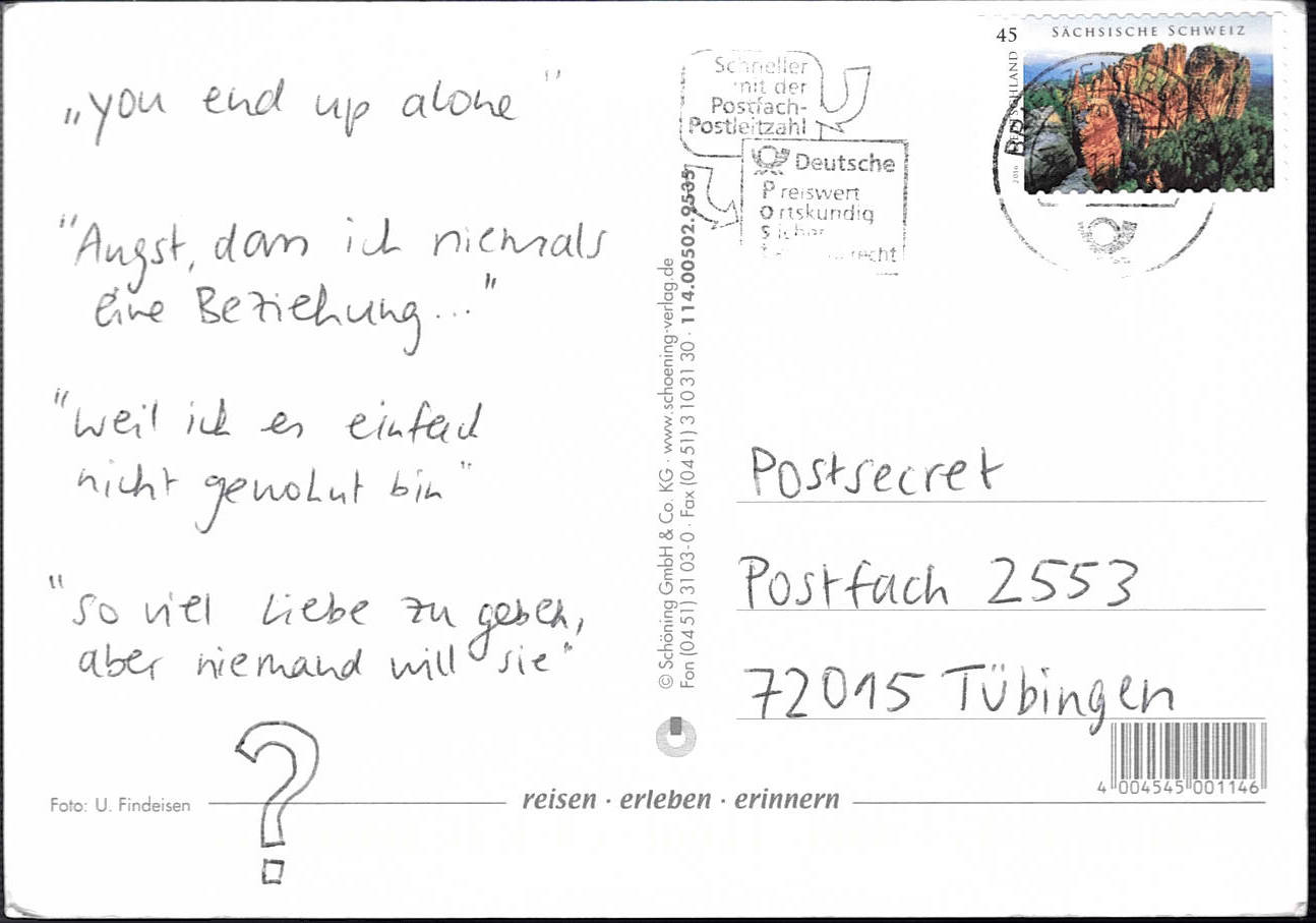 PostSecret auf Deutsch