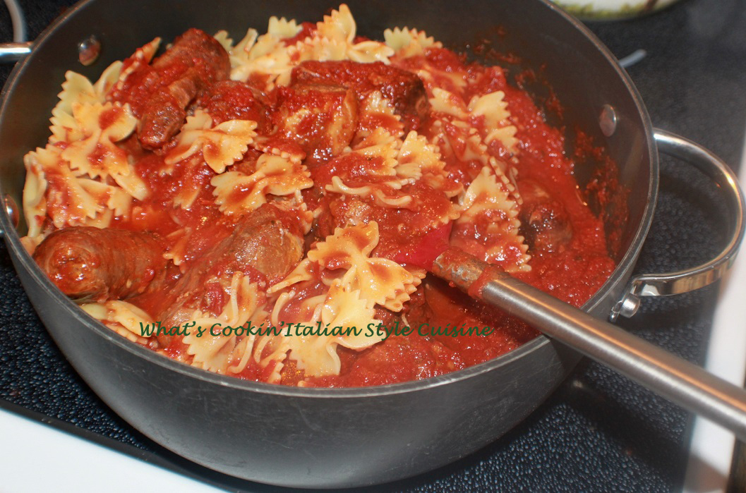 Homemade Bow Tie Pasta Recipe What's Cookin' Italian Style Cuisine