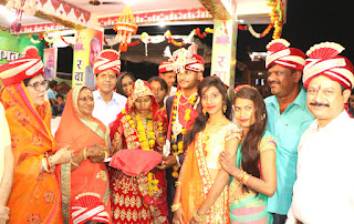सिमराली में मुख्यमंत्री कन्या विवाह योजना अन्तर्गत आयोजित हुआ सामूहिक विवाह सम्मेलन