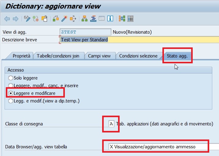 Informazioni utili e pratiche su SAP: ABAP: Creare View di ...