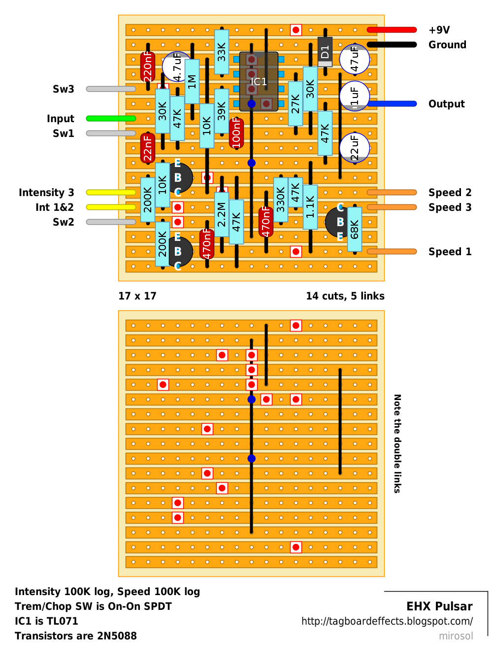Guitar FX Layouts: EHX Pulsar