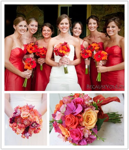 Red Wedding Theme: Red Wedding Decorations Ideas-Red Flowers