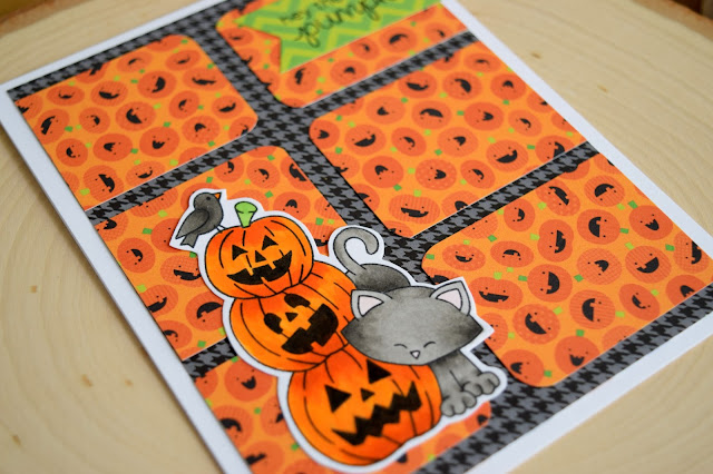 Cat Halloween Card by Jess Crafts featuring Newton's Nook Designs Newton's Boo-tiful Night